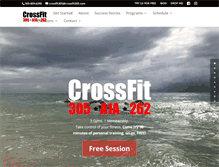 Tablet Screenshot of crossfit305.com